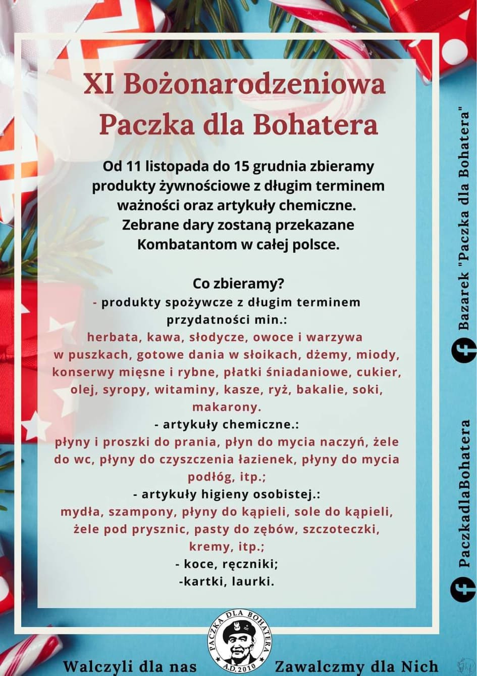 Zdjęcie do aktualności: Paczka dla Bohatera