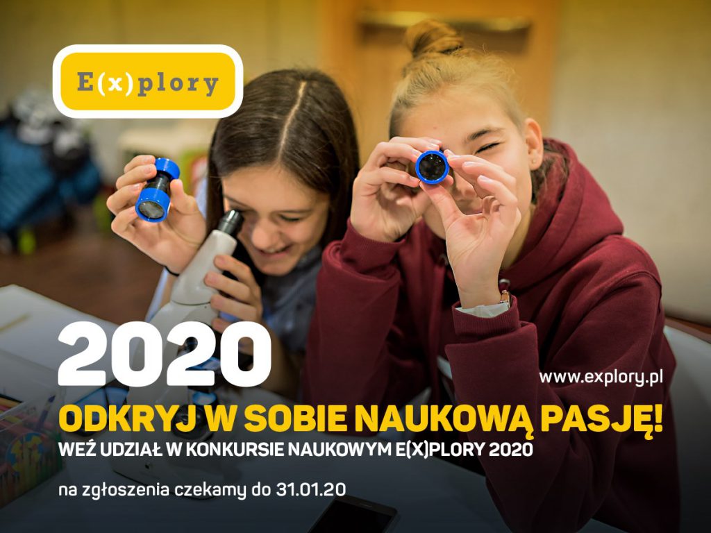 Zdjęcie do aktualności: Konkurs Naukowy E(x)plory 2020.